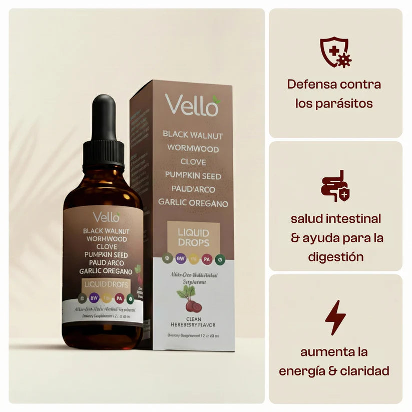 Vello - LIMPIEZA INTESTINAL ANTIPARASITARIA NATURAL