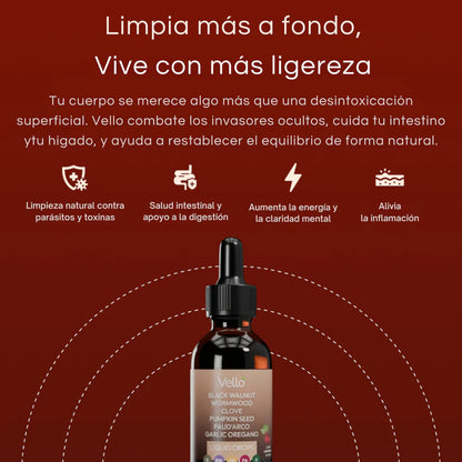 Vello - LIMPIEZA INTESTINAL ANTIPARASITARIA NATURAL