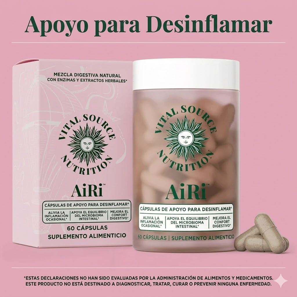 Cápsulas AiRi™ para aliviar la hinchazón