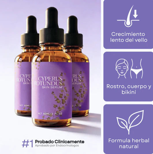 Lunéa™ - Vello fino y menos visible con Raiz de Cyperus Rotundus
