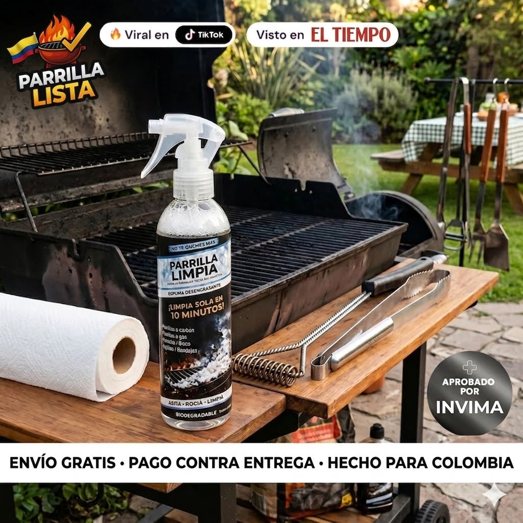 Parrilla Limpia® – No Te Quemes Más (Limpia Sola en 10 Minutos)