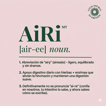 Cápsulas AiRi™ para aliviar la hinchazón