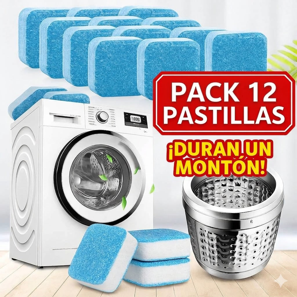 Pack 12 Pastillas - Deja Tu Lavadora como Nueva